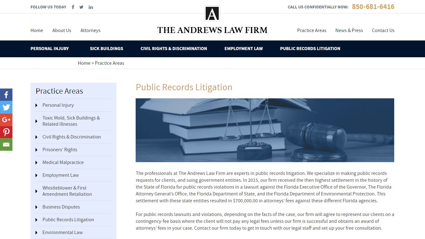 Public Records Litigation - Andrews Law | A Litigation Firm